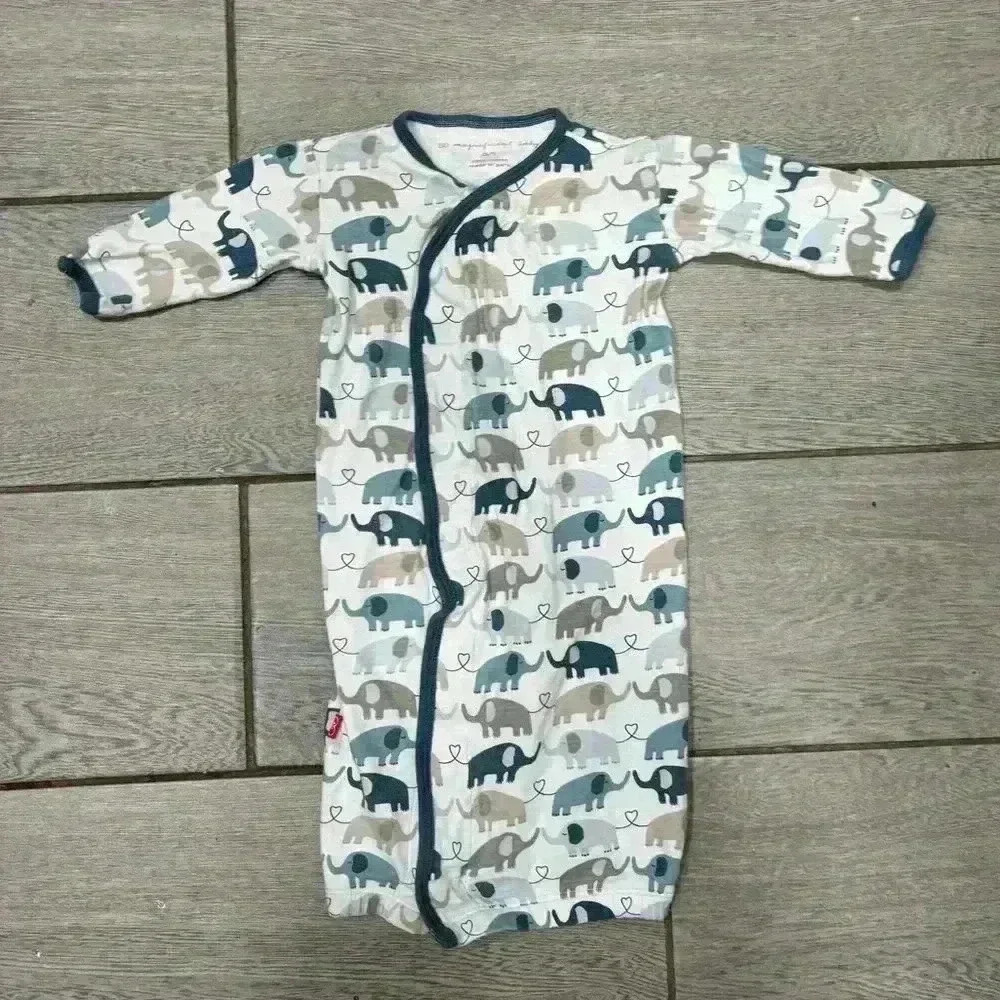 Magnificent Baby Baby Magnetic 100% Cotton Sack Gown One Size